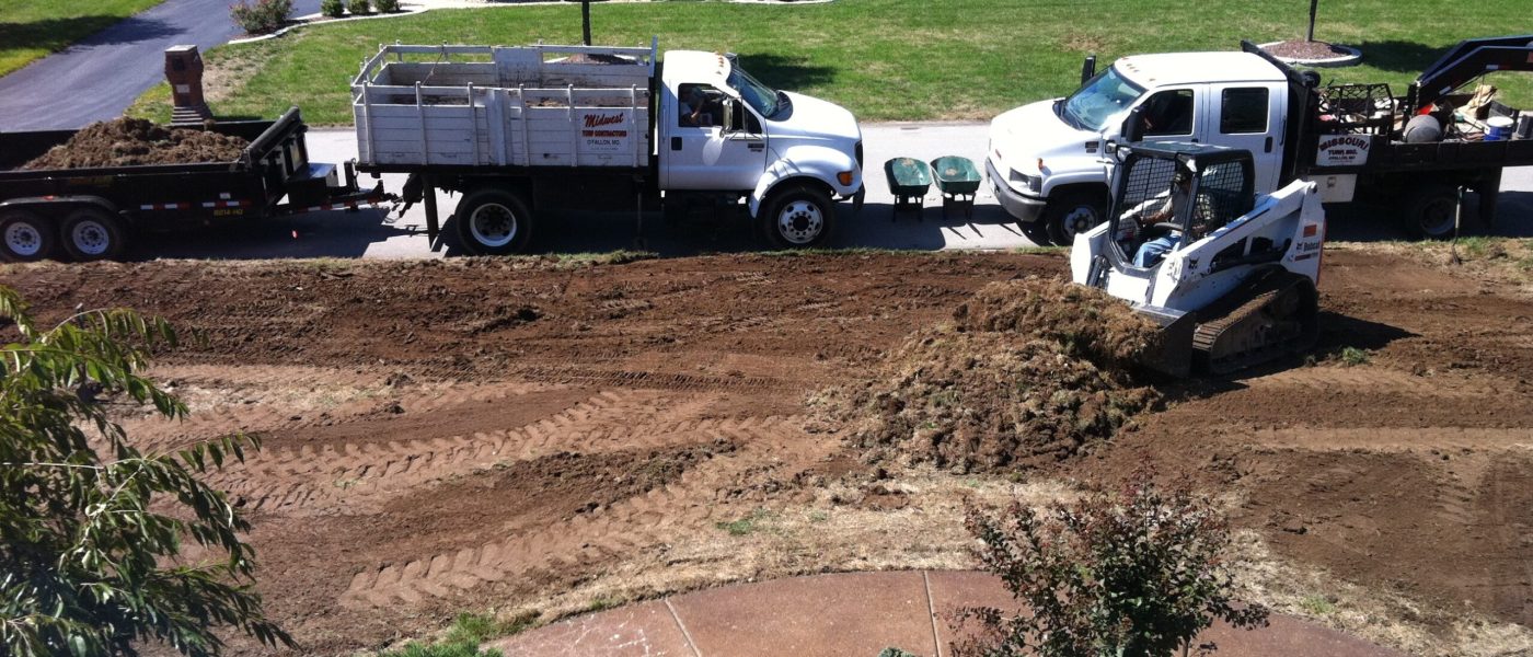 8-St. Charles county lawn renovation project grading